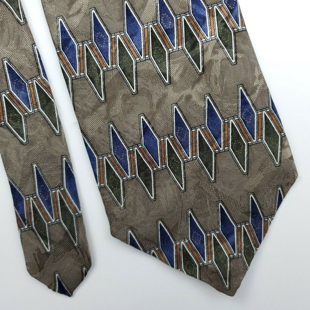 Bosa Le Collezioni USA Made Green‎ Silk Tie 56 4